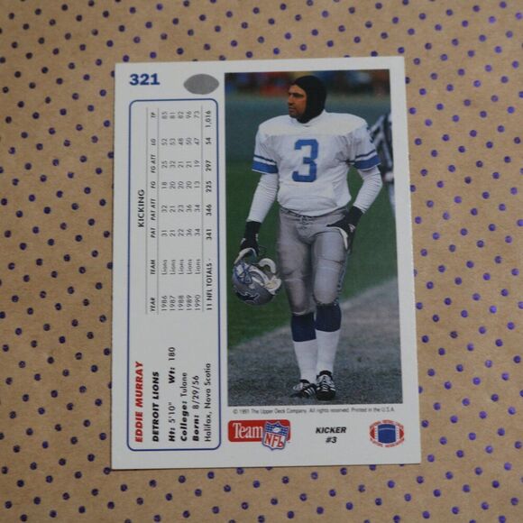 Eddie Murray #321 Football Card - Picture 2 of 2
